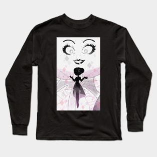 White Diamond's Web: White Pearl Long Sleeve T-Shirt